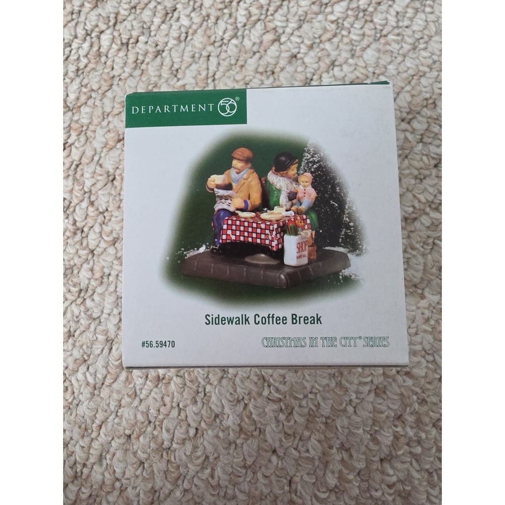 Dept 56 Sidewalk Coffee Break Christmas In City Series Accessory Retired 59470